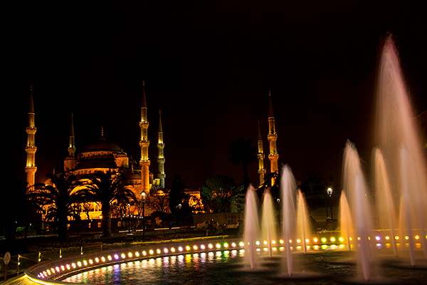 Blue Mosque at night©2013 Bob Harvey