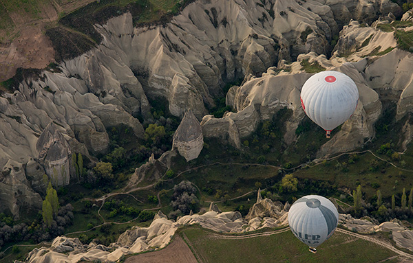 We went very high sometimes, looking down on other balloons and the erosion patterns.© 2013 Bob Harvey
