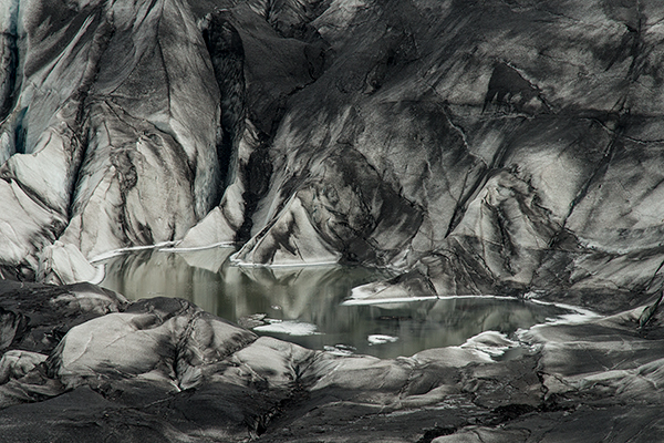 Pool at the foot of a glacier©2013 Bob Harvey